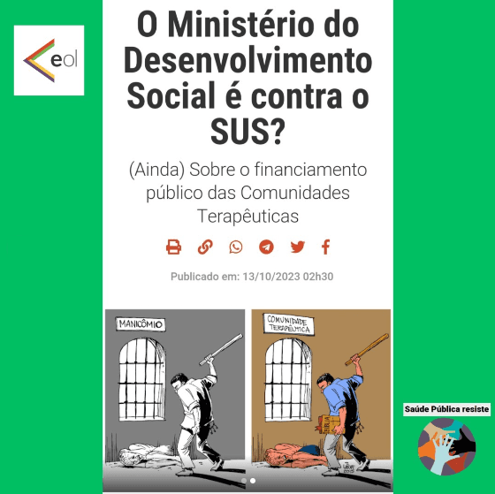 Imagem de fundo da matéria "O Ministério do Desenvolvimento Social é contra o SUS?"